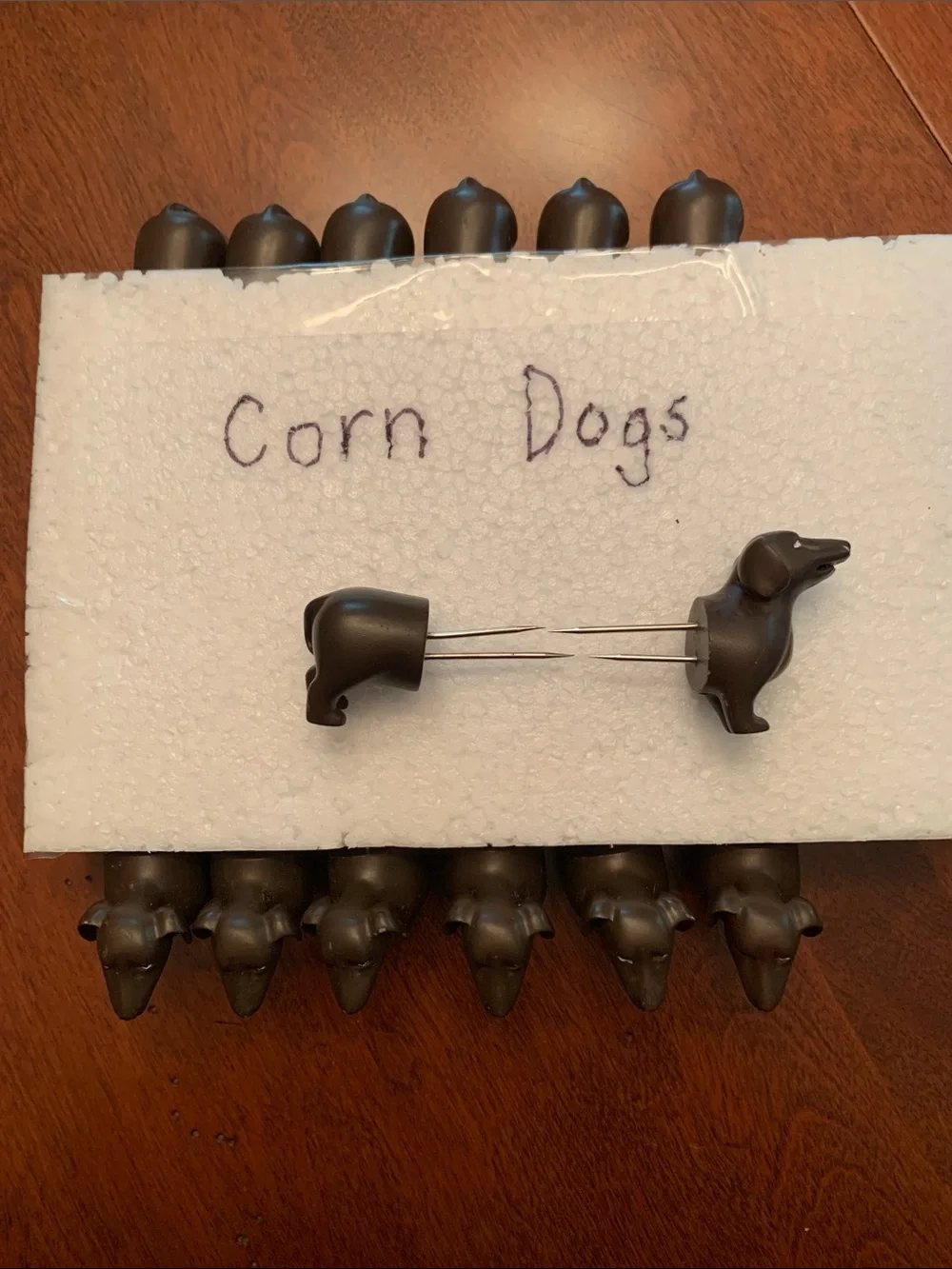 Attention Dog Lovers -Set of 7 Pairs of Dachsund Dog-Shaped Corn Cob Holders